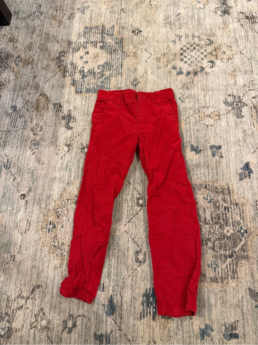 Janie and Jack Bright Red Corduroy Pants
